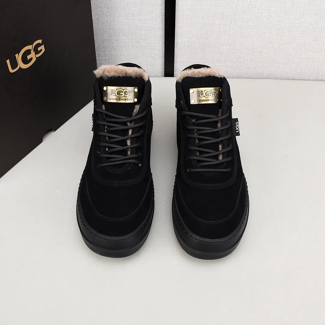 PP520🛜🛜🛜【ugg】The upper is made of waterproof nubuck, real wool lining, and non-slip rubber sole. Warm and comfortable, a must-have in winter! Men's size 38-44 (custom-made size 45 is non-refundable).